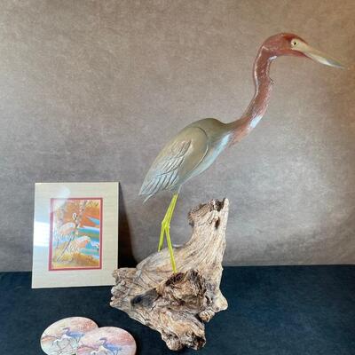 Lot 25  Crane Sculpture