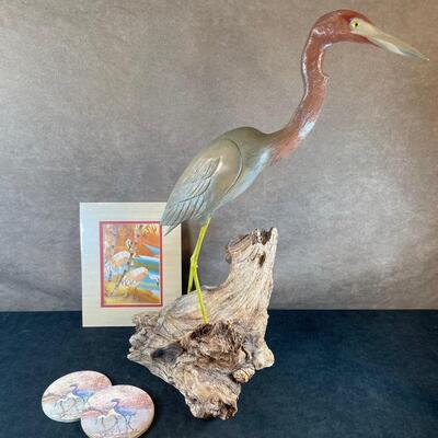 Lot 25  Crane Sculpture