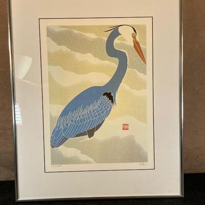 Lot 29. Matsumoto Framed Lithograph - signed & Numbered