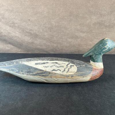 Lot 34. Two Duck Decoys and Loon Figurine