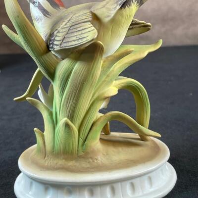 Lot 37. Lenox Vase and Two Porcelain Birds