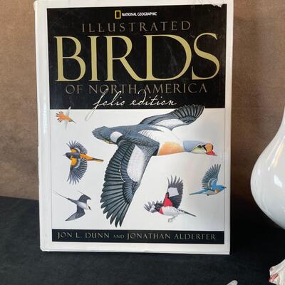 Lot 38. Pair of Ceramic Birds and Book