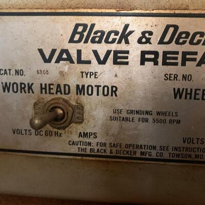Black & Decker Valve Refacer #6305 Type A