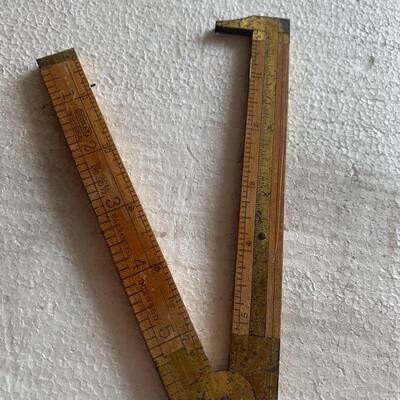 Vintage Stanley No. 36 1/2 Folding BoxWood Measuring Stick