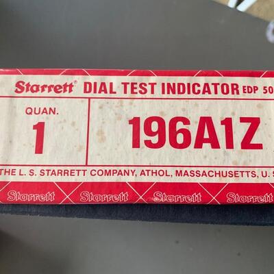 Starrett Dial Test Indicator 196A1Z In Original Box