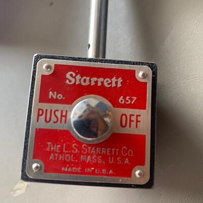 Starrett No. 657AA Magnetic Base Indicator Holder In Original Box