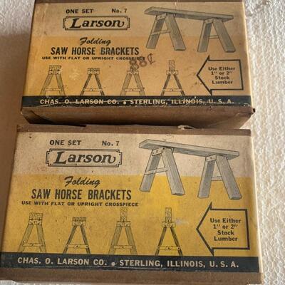 Larson Saw Horse Brackets In Original Boxes