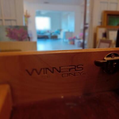 Gorgeous 2 PC Executive Desk.  Very Heavy.