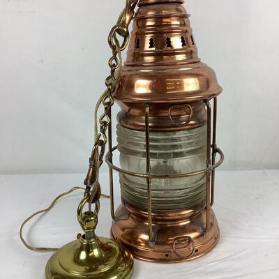 5071 Russell & Stoll Co New York Copper Electrified Boat Lantern