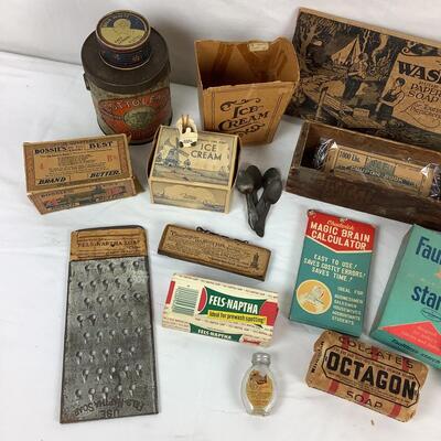 5076 Assorted Antique Advertising