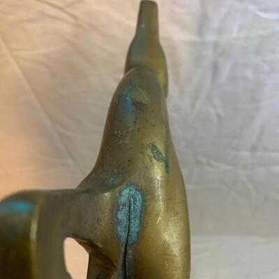 Vintage Brass Gazelle Antelope ðŸ¦Œ Deer Large 13.5â€ high x 9.5â€ wide approx