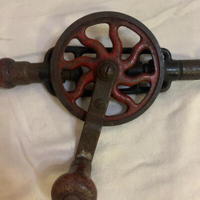 Vintage Hand ðŸ– Drill 14â€ long approx