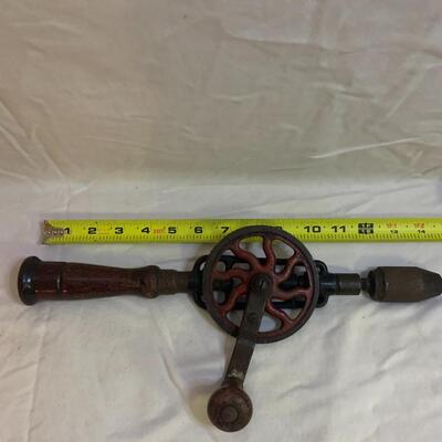 Vintage Hand ðŸ– Drill 14â€ long approx