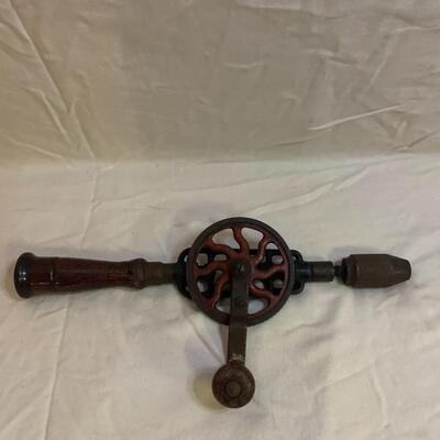Vintage Hand ðŸ– Drill 14â€ long approx