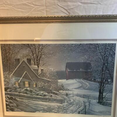 Paul MAC WILLIAMS Signed âœï¸ Limited Edition Art â€œHeading Homeâ€ ðŸ¡ 31.5â€ wide x 25.5â€ high approx