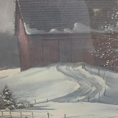 Paul MAC WILLIAMS Signed âœï¸ Limited Edition Art â€œHeading Homeâ€ ðŸ¡ 31.5â€ wide x 25.5â€ high approx