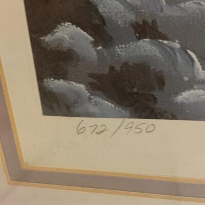 Paul MAC WILLIAMS Signed âœï¸ Limited Edition Art â€œHeading Homeâ€ ðŸ¡ 31.5â€ wide x 25.5â€ high approx