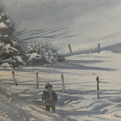 Paul MAC WILLIAMS Signed âœï¸ Limited Edition Art â€œHeading Homeâ€ ðŸ¡ 31.5â€ wide x 25.5â€ high approx