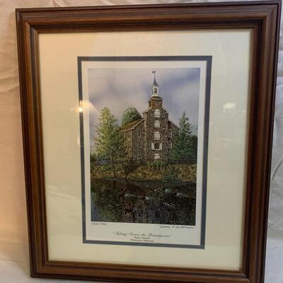 Larry S Anderson Art â€œTubing Down the Brandywineâ€ ðŸ›¶ 15.5â€ wide x 17.5â€ high approx