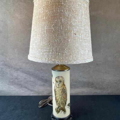 Lot 43. Stowell Lamp w/ Owl Motif