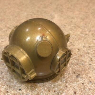 Vintage G.I, Joe Era Scuba Helmet, Oar and Binoculars - Three Items.