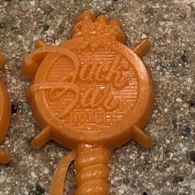 Two Super Rare Jack Tar Hotels Stir Sticks.