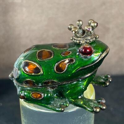 Lot 50. Monet Frog Trinket Box & Ltd. Ed. Print