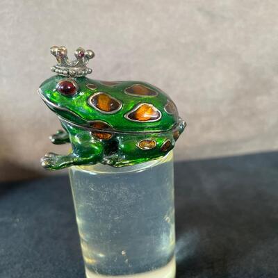Lot 50. Monet Frog Trinket Box & Ltd. Ed. Print