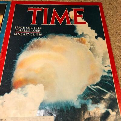 Vintage People/Time Magazines from February 10, 1986 Challenger Space Shuttle