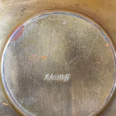 Lot 51. Nekrassoff Art Plate & Frog Trinket Box