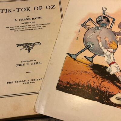 Original Vintage 1914 Tik-Tok of Oz by L. Frank Baum 1st Edition.