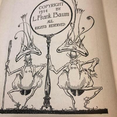 Original Vintage 1914 Tik-Tok of Oz by L. Frank Baum 1st Edition.