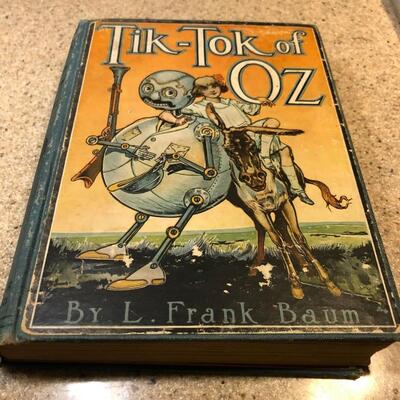 Original Vintage 1914 Tik-Tok of Oz by L. Frank Baum 1st Edition.