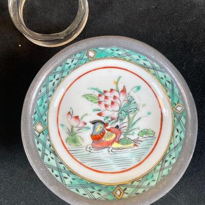 Lot 54  Chinese Prints & Porcelain Dishes