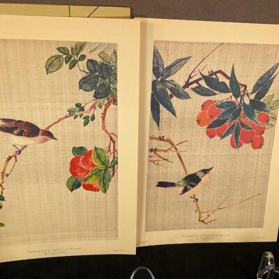 Lot 54  Chinese Prints & Porcelain Dishes