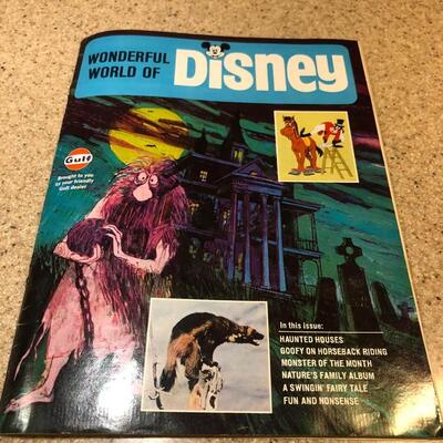 Vintage Original 1970 Wonderful World of Disney Magazine Brought to you by your Gulf Dealer