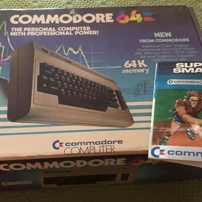 Vintage Original Commodore 64 ***BOX ONLY*** with Pamphlet and Tapes