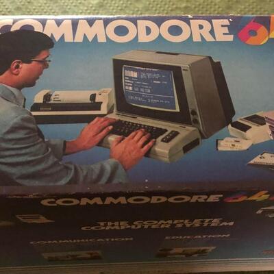 Vintage Original Commodore 64 ***BOX ONLY*** with Pamphlet and Tapes
