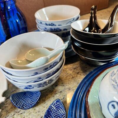 Chinese and Asain collectibles, china and chopsticks