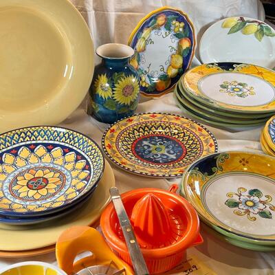 Provence France theme plates bowls by William Sonoma