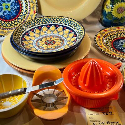 Provence France theme plates bowls by William Sonoma