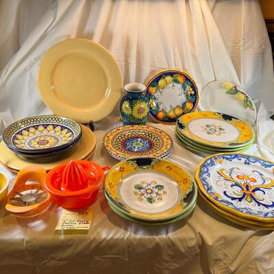 Provence France theme plates bowls by William Sonoma