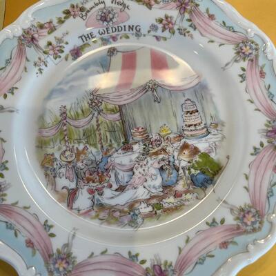 Brambly Hedge Collectible plates with boxes, Toyo Plate