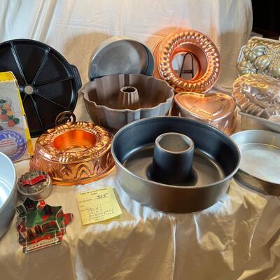 Molds, Copper , Forms baking pans Nordic ware