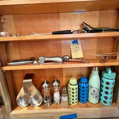 Top shelf specialty measuring and kitchen stainless tools