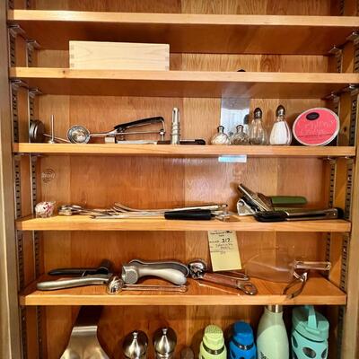 Top shelf specialty measuring and kitchen stainless tools