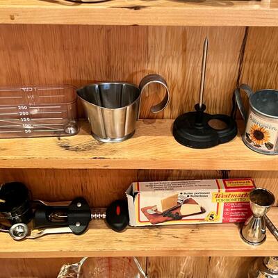 ottom shelf specialty stainless kitchen tools