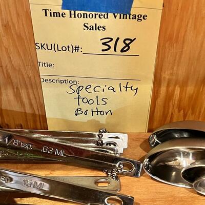 ottom shelf specialty stainless kitchen tools