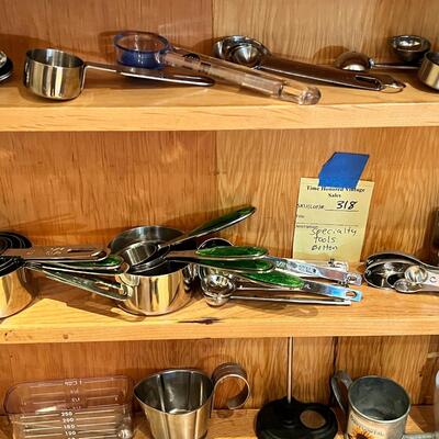 ottom shelf specialty stainless kitchen tools
