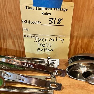 ottom shelf specialty stainless kitchen tools